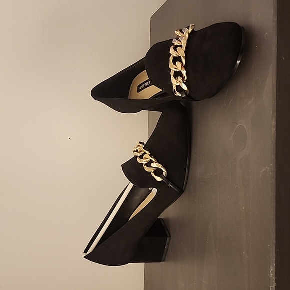 Suede Block Heels - Picture 2 of 6